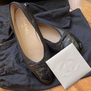 Chanel Black Ballerina Flats